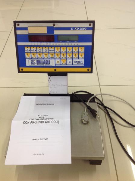 6#3537 Bilancia contapezzi elettronica con cavo connessione dati in vendita - foto 1