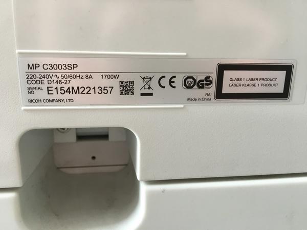 7#3558 Ricoh MPC3003 in vendita - foto 12