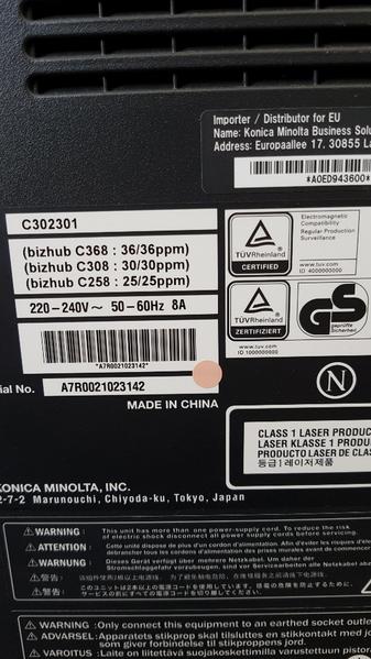 13#3559 Konica Minolta Bizhub C258 in vendita - foto 2