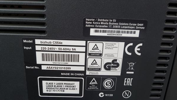 7#3559 Konica Minolta BIZHUB C554 e C454 in vendita - foto 9