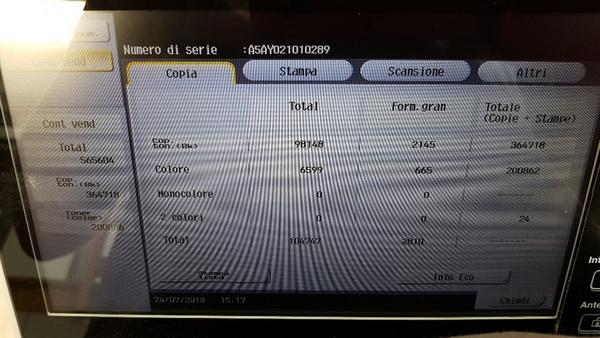 7#3559 Konica Minolta BIZHUB C554 e C454 in vendita - foto 12