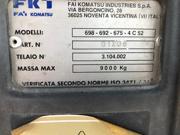 5#3576 Terna Komatsu WB 98 in vendita - foto 3