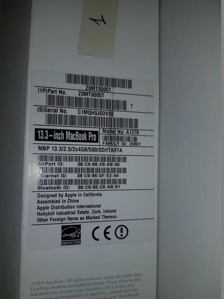 1#3585 MacBook Pro in vendita - foto 4