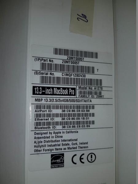 26#3585 MacBook Pro in vendita - foto 4