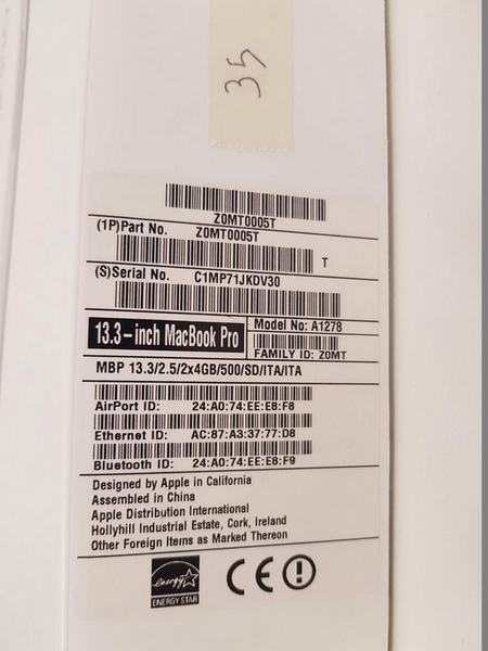 35#3585 MacBook Pro in vendita - foto 4