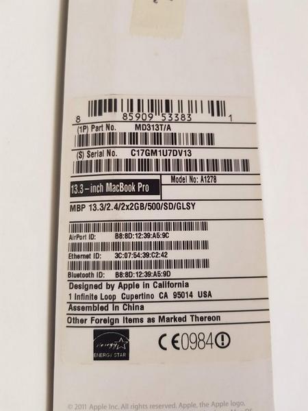43#3585 MacBook Pro in vendita - foto 2