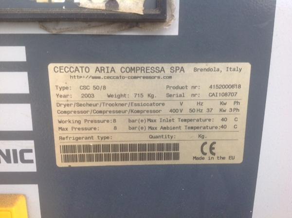 3#3586 Compressore Ceccato CSC 50 in vendita - foto 2