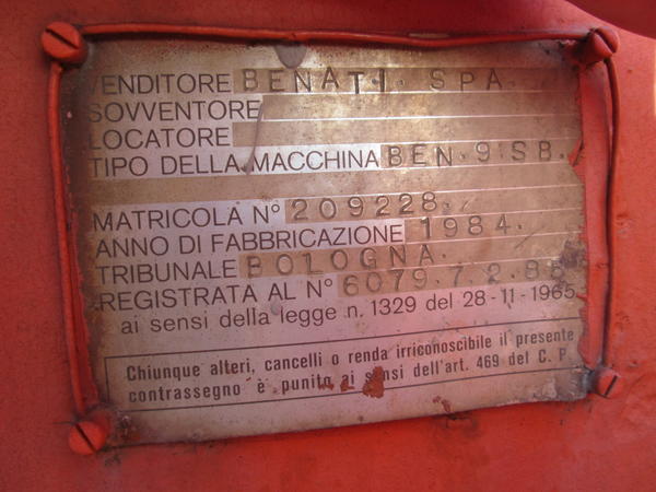 10#3595 Pala gommata Benati Ben9SB in vendita - foto 7