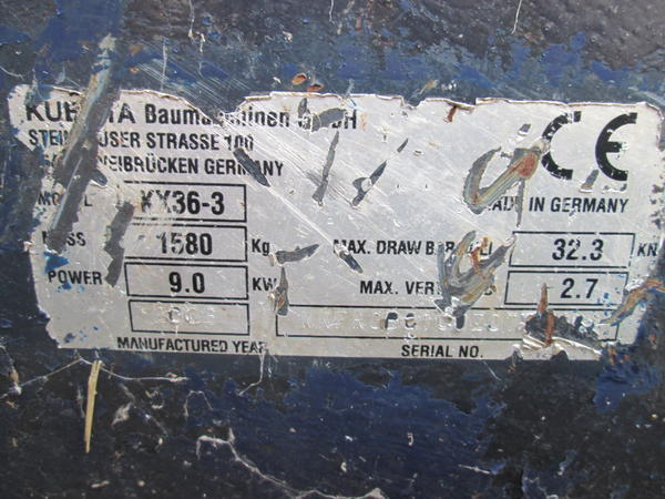 17#3595 Mini escavatore Kubota KX36-3 in vendita - foto 5