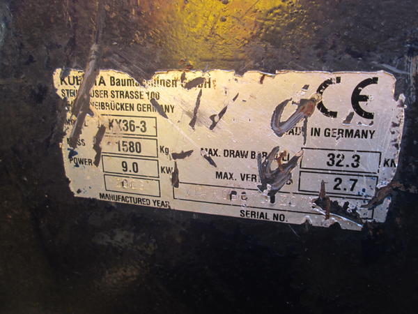 17#3595 Mini escavatore Kubota KX36-3 in vendita - foto 13