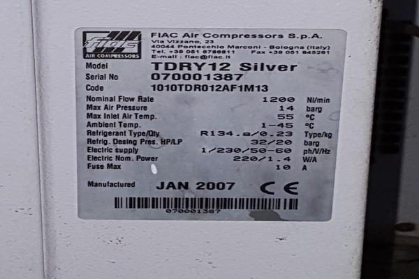 7#3646 Compressore aria Fiac Silver in vendita - foto 2