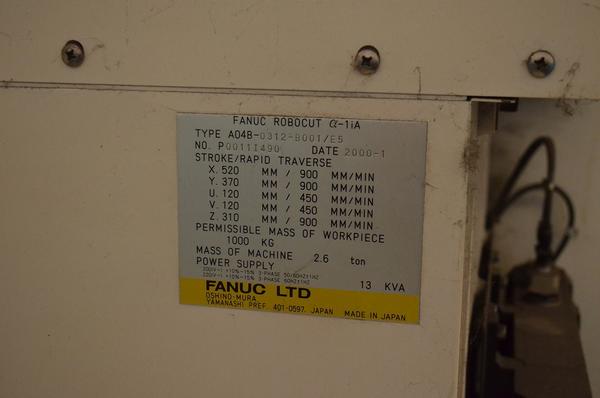 56#3667 Macchina a filo Fanuc Robocut in vendita - foto 11
