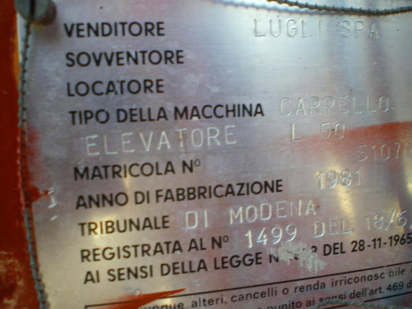 3#3684 Muletto Lugli L50 in vendita - foto 7