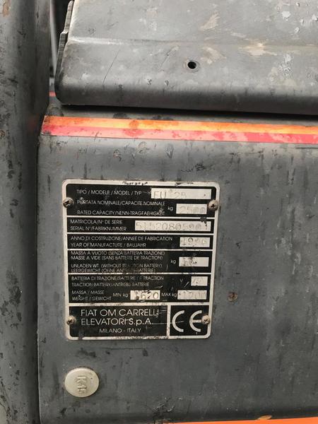 9#3695 Carrello Elevatore Elettrico OM EU25 in vendita - foto 5