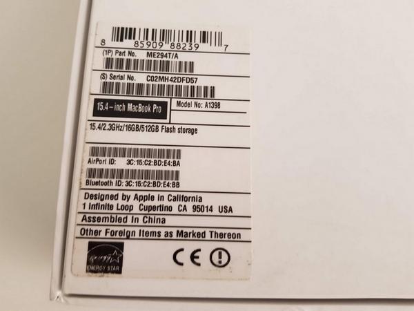 19#3717 Macbook Pro in vendita - foto 2