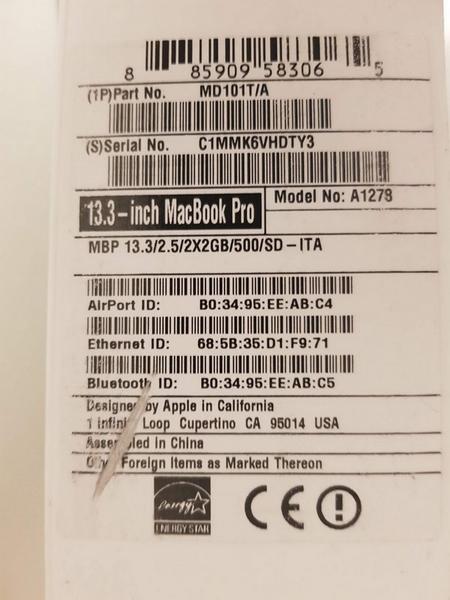 20#3717 Macbook Pro in vendita - foto 9