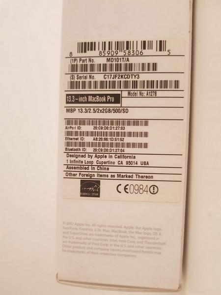 47#3717 Macbook Pro in vendita - foto 2