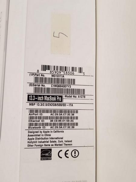 5#3717 Macbook Pro in vendita - foto 5