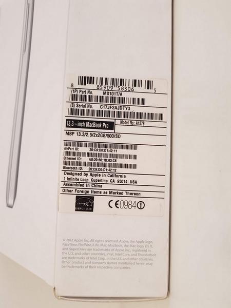 60#3717 Macbook Pro in vendita - foto 3