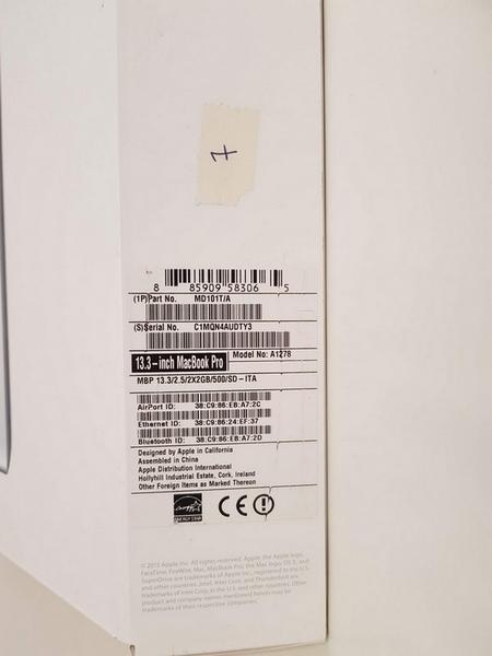 7#3717 Macbook Pro in vendita - foto 3