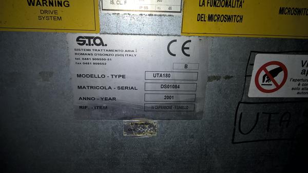 12#3726 Unità trattamento aria in vendita - foto 2