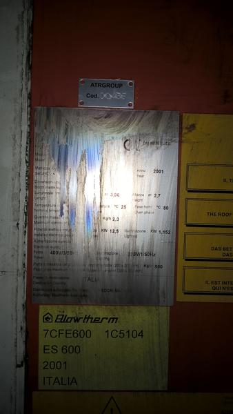 4#3726 Forno per verniciatura Blowtherm in vendita - foto 2