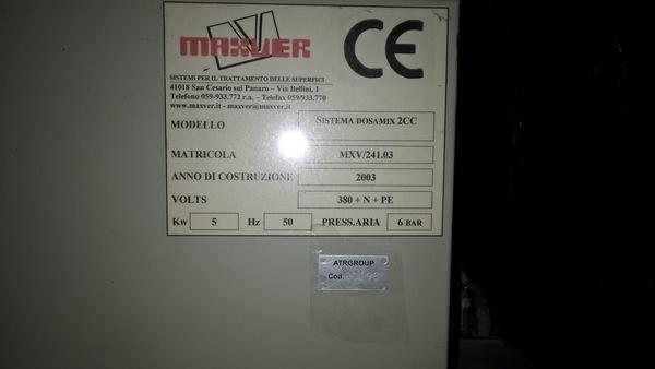 40#3726 Sistema di dosaggio e miscelazione resine Maxver in vendita - foto 7