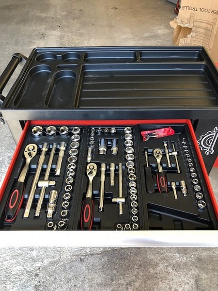 39#3727 N° 5 carrello porta utensili Germany Tools Professional completi di utensili in vendita - foto 7
