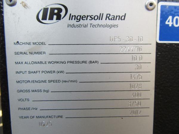1#3741 Compressore Ingersoll Rand mod.UP5 30 10 in vendita - foto 5