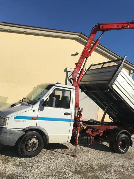 1#3766 Autocarro Iveco con cassone ribaltabile e gru Fassi F30A 22 in vendita - foto 5