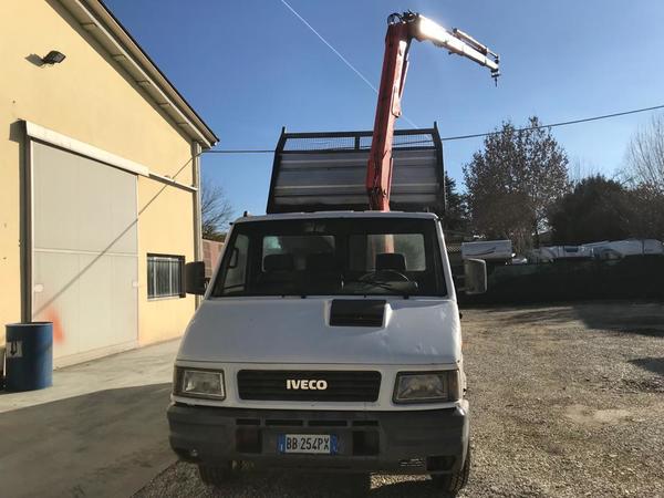 1#3766 Autocarro Iveco con cassone ribaltabile e gru Fassi F30A 22 in vendita - foto 6