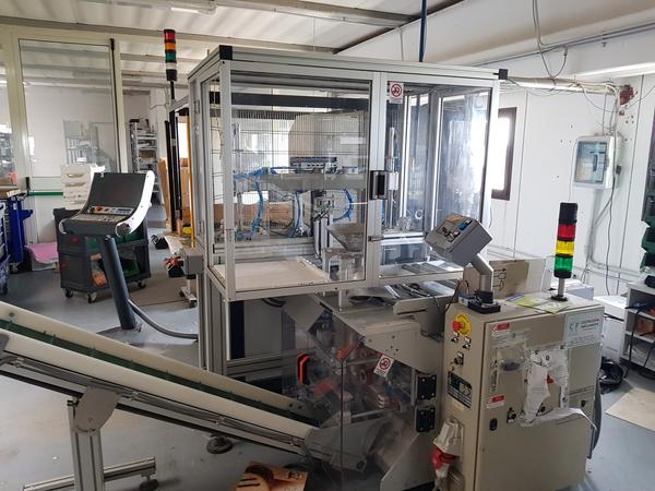 2#3771 Linea marcatura Elettronica Valseriana e confezionatrice verticale CF in vendita - foto 48