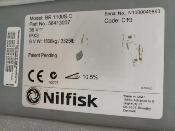 3#3778 Lavasciuga pavimenti industriale Nilfisk BR 1100S C in vendita - foto 2