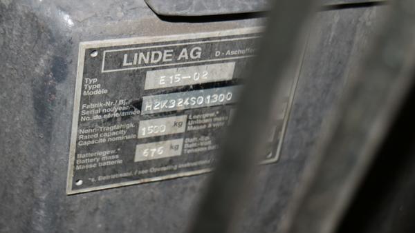 1#3779 Carrello elevatore elettrico Linde E15 in vendita - foto 6