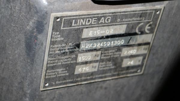 1#3779 Carrello elevatore elettrico Linde E15 in vendita - foto 7