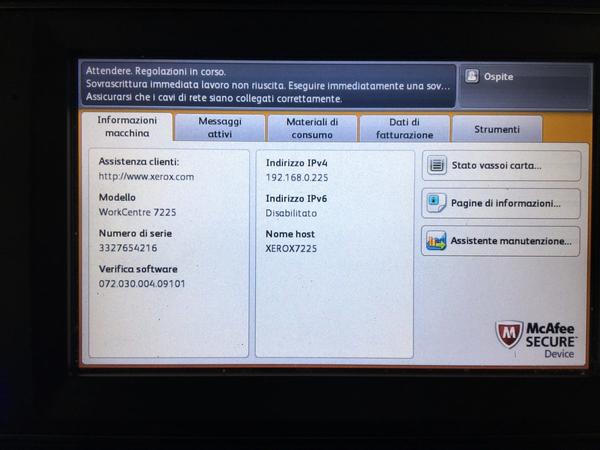 5#3837 Xerox Workcentre 7220 in vendita - foto 2