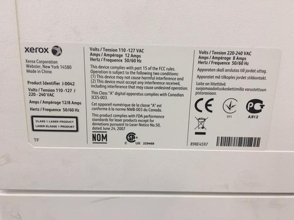 6#3837 Xerox Workcentre 7225 in vendita - foto 5