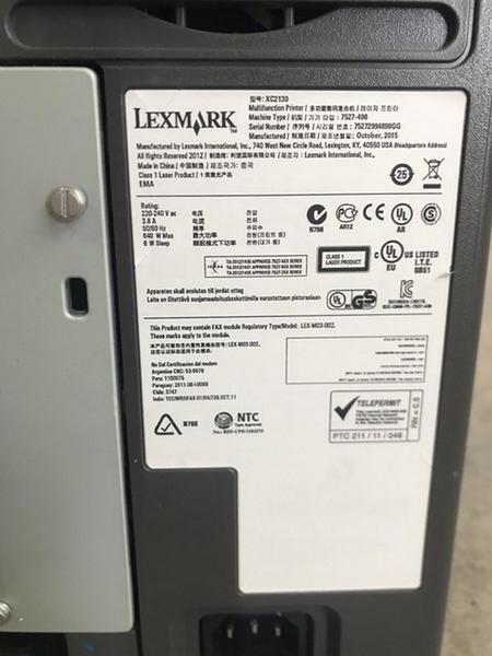9#3837 Lexmark XC2130 in vendita - foto 7