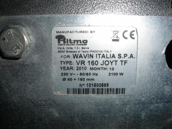 24#3861 Saldatrice Wavin VR160 in vendita - foto 4