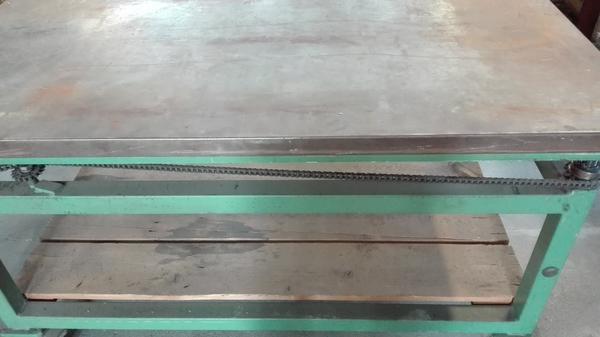 33#3862 Banco da lavoro con sfere su pianale inox in vendita - foto 4