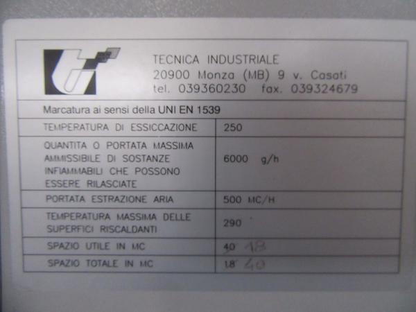 96#3866 Forno statico Tecnica Industriale in vendita - foto 4