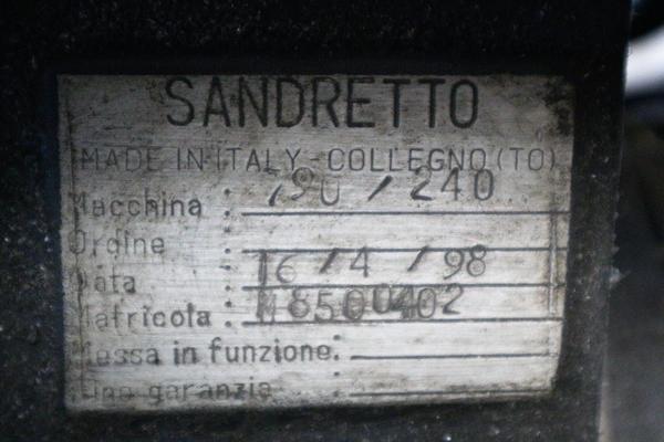 2#3870 Pressa Sandretto in vendita - foto 2