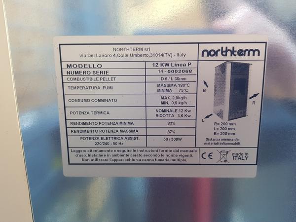 2#3877 Stufe a pellet Northterm in vendita - foto 7