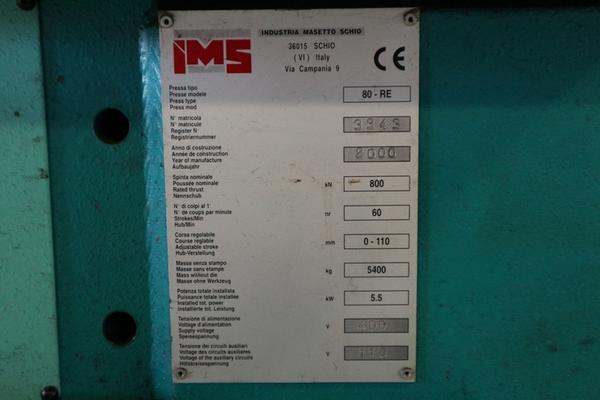 22#3906 Pressa IMS in vendita - foto 13
