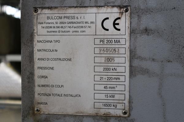 30#3906 Pressa Bulcom e macchinari per lattoneria in vendita - foto 6