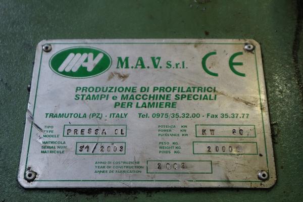 34#3906 Pressa MAV e Aspo svolgitore in vendita - foto 7