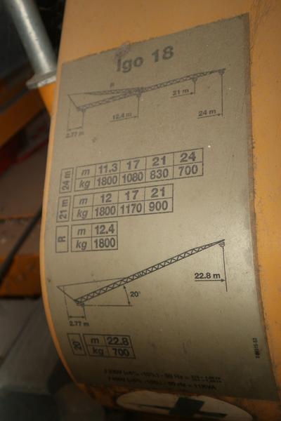 8#3917 Gru Potain in vendita - foto 16