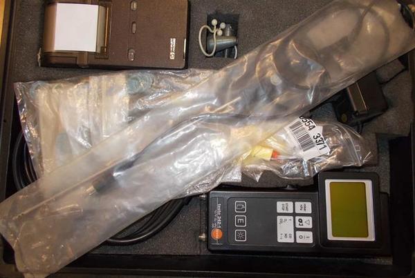 10#3952 Analizzatore di combustione Testo 342 con stampante Hp 82240B in vendita - foto 1
