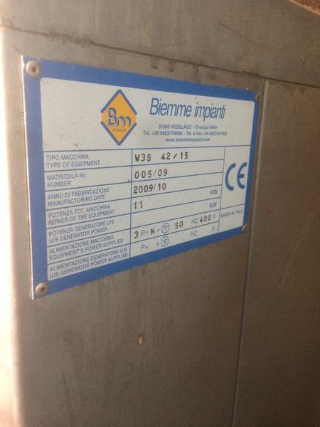 1#3992 Vasca lavapezzi industriale Biemme W3S 42/15 a ultrasuoni in vendita - foto 5