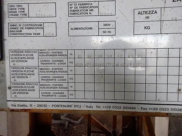 12#3997 Gru FM 1250 CTY in vendita - foto 10